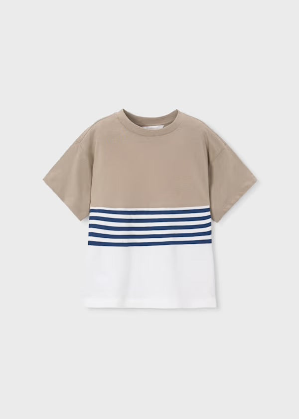 Mayoral boys beige shorts and coordinating tops set 3601