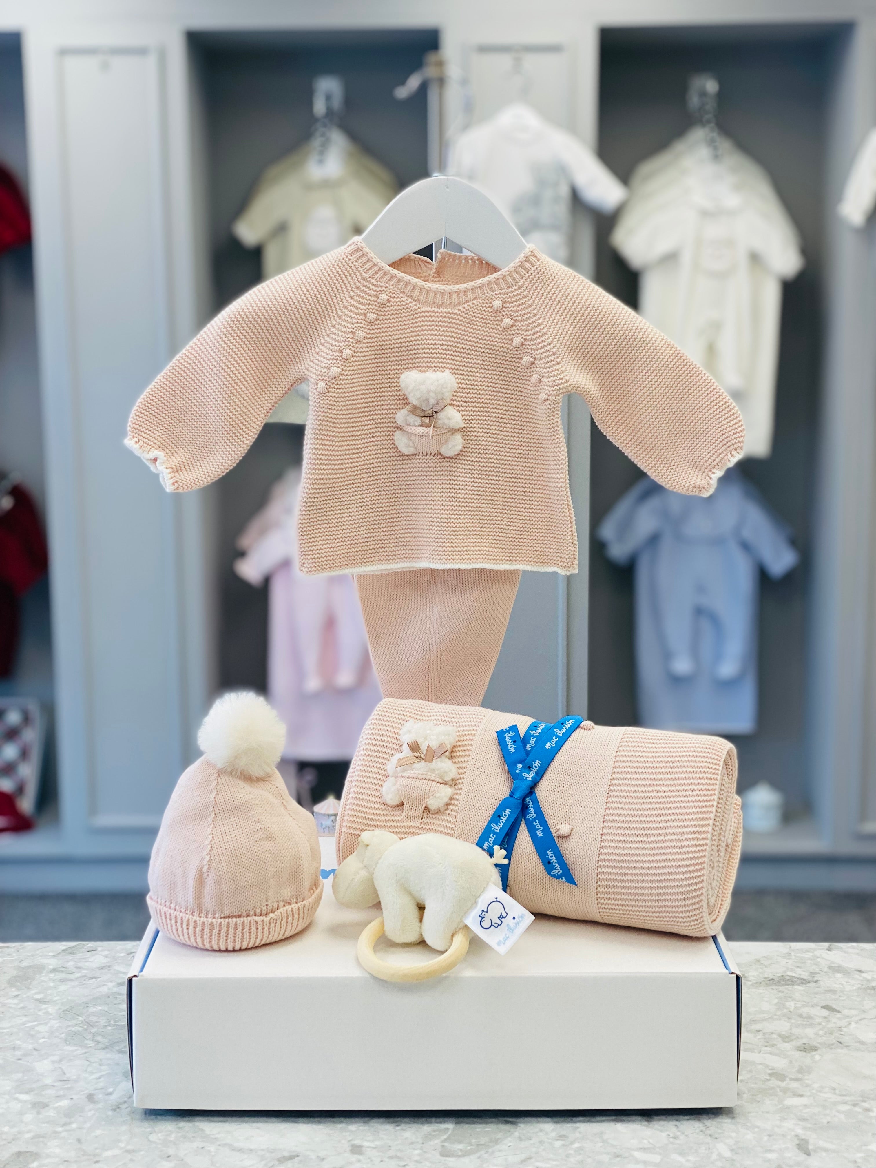 MAC ILUSION AW24 Sonar Baby Girls Nude Teddy Gift Set