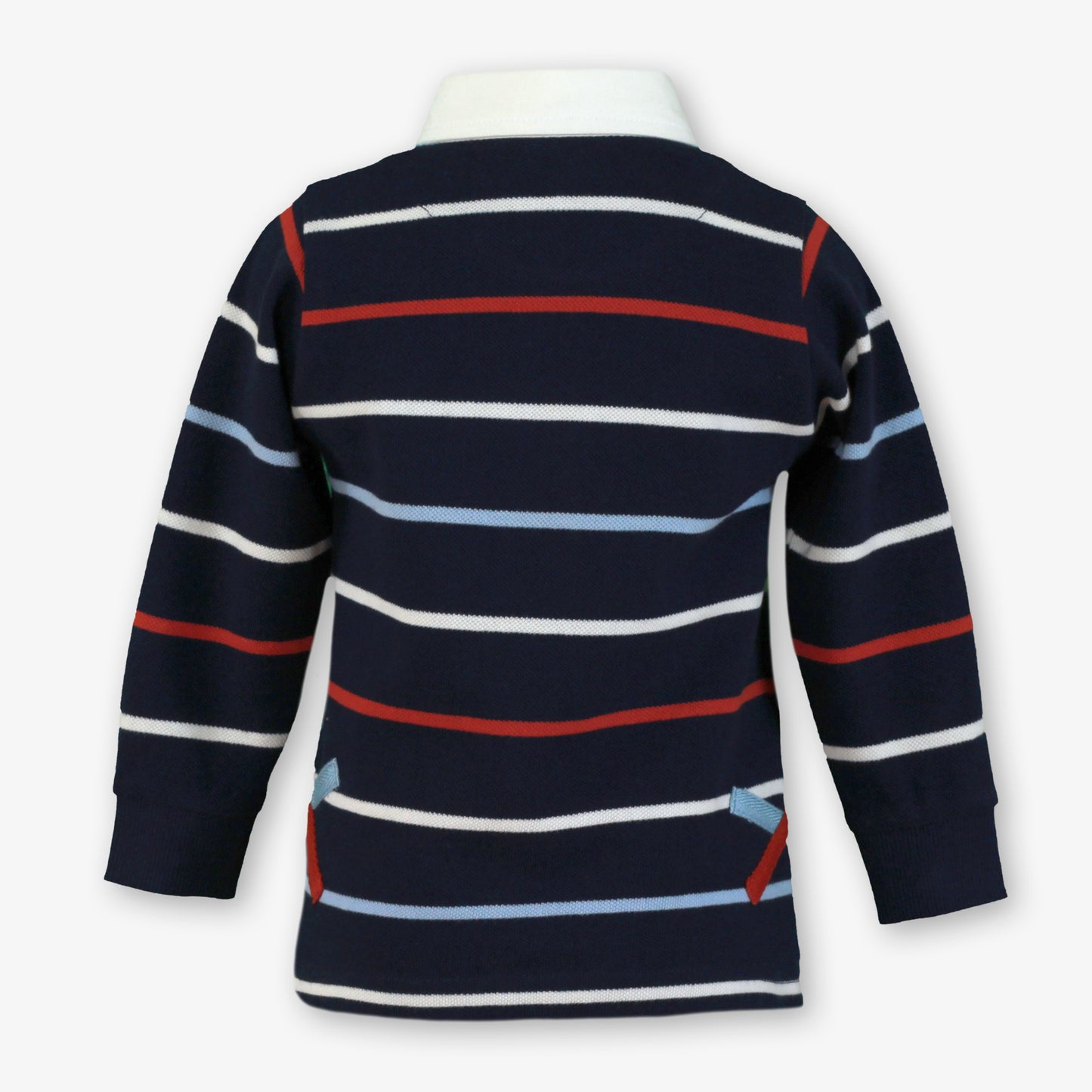 PRE ORDER AW25 MIRANDA NEL BLU Boys Navy Stripe Polo & Joggers Set - 1103