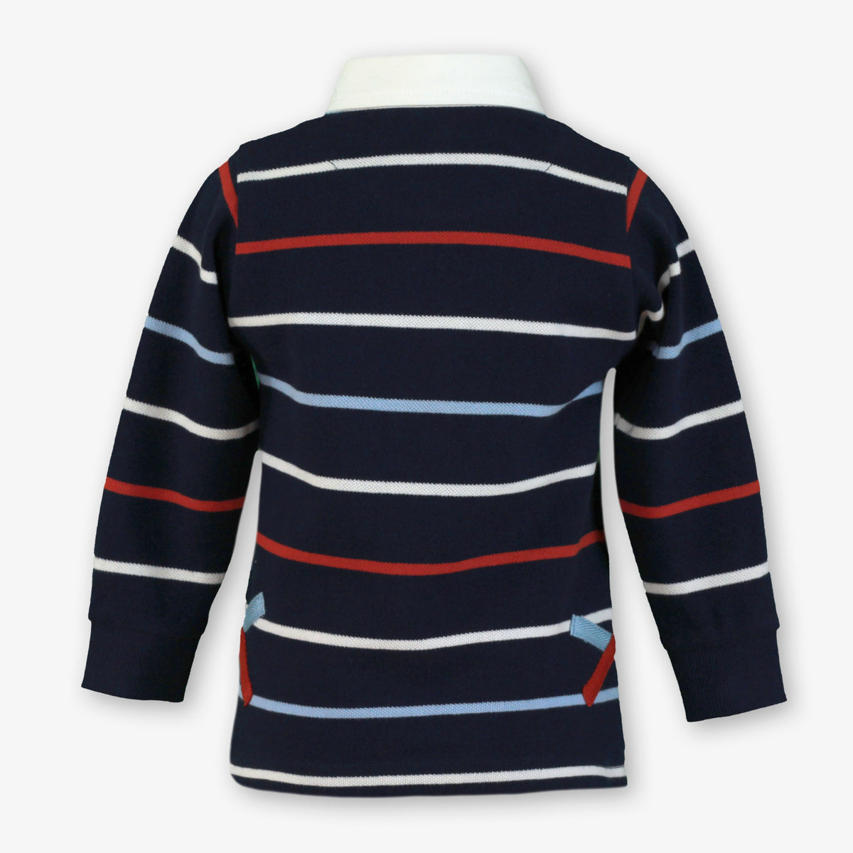 Miranda Nel Blu boys navy stripe polo and joggers set alternate view
