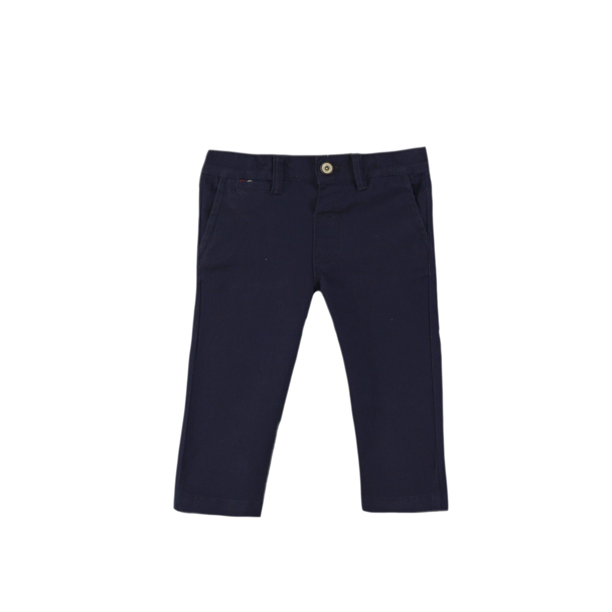 MIRANDA NEL BLU Navy & Grey Baby Boys Three Piece Trouser Set - 1109