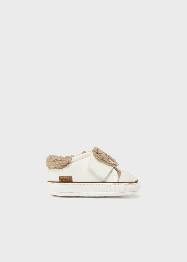 MAYORAL Baby Boys Cream Teddy Shoes - 9678