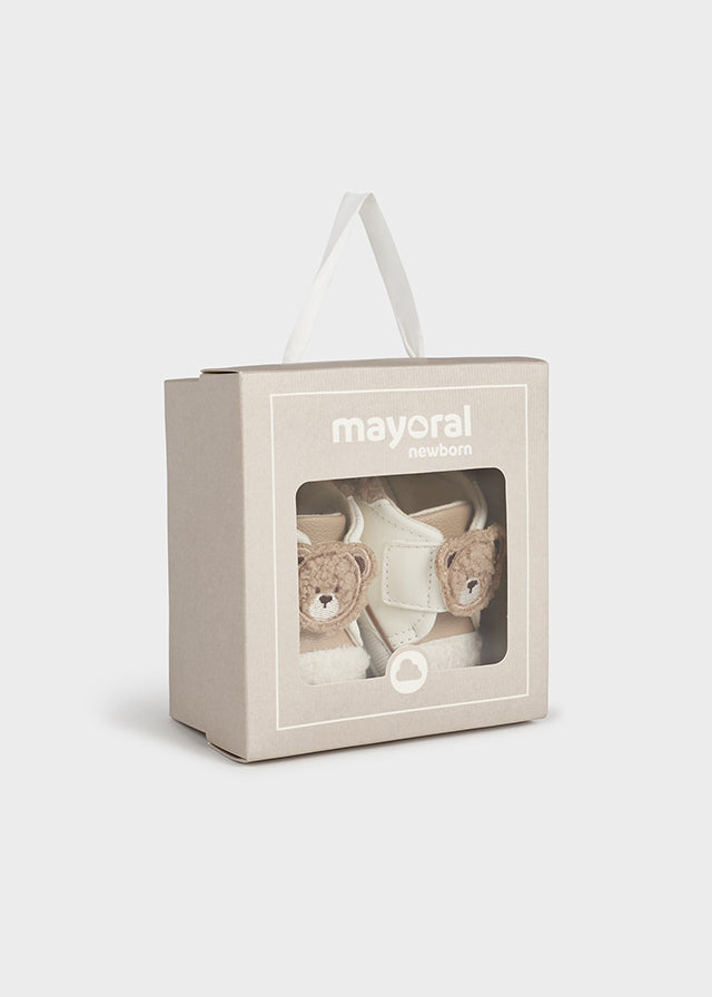 MAYORAL Baby Boys Cream Teddy Shoes - 9678