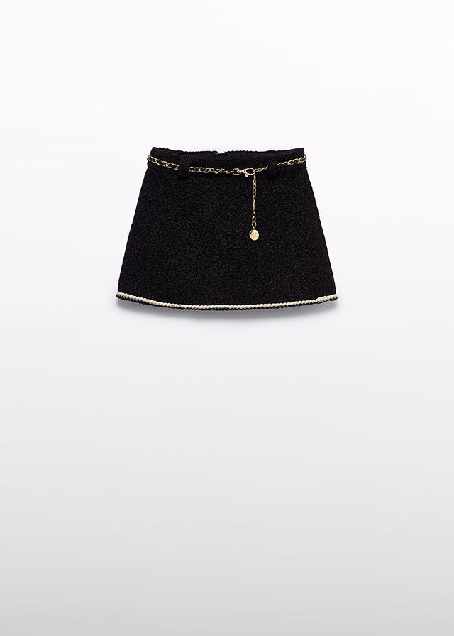 AW25 ABEL & LULA Black Skirt Set with Jacket - 5843