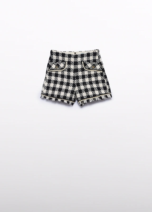 AW25 ABEL & LULA Dogtooth Black Short Set - 5612/5716