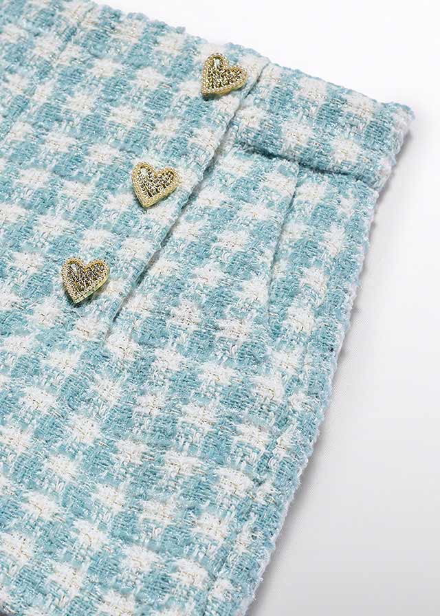 AW25 ABEL & LULA Aqua Girls Short Set with Jumper - 5829