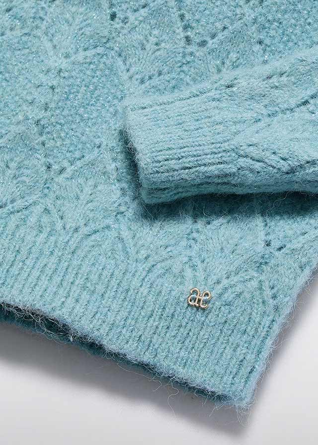 AW25 ABEL & LULA Aqua Girls Short Set with Jumper - 5712