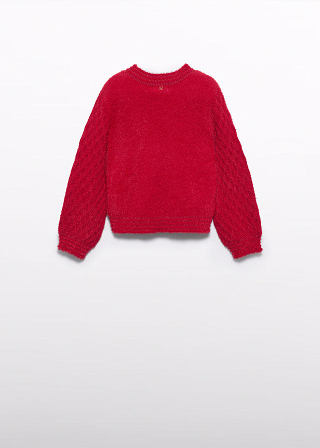 AW25 ABEL & LULA Red Girls Plaid Short Set with Jumper - 5827