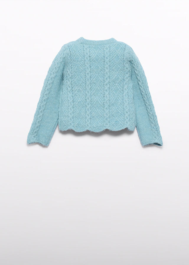 AW25 ABEL & LULA Aqua Girls Short Set with Jumper - 5829