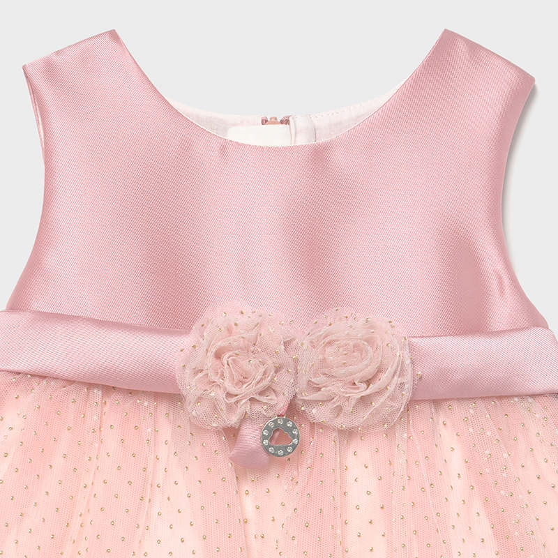 Mayoral Mini Girls Pink Tulle Dress