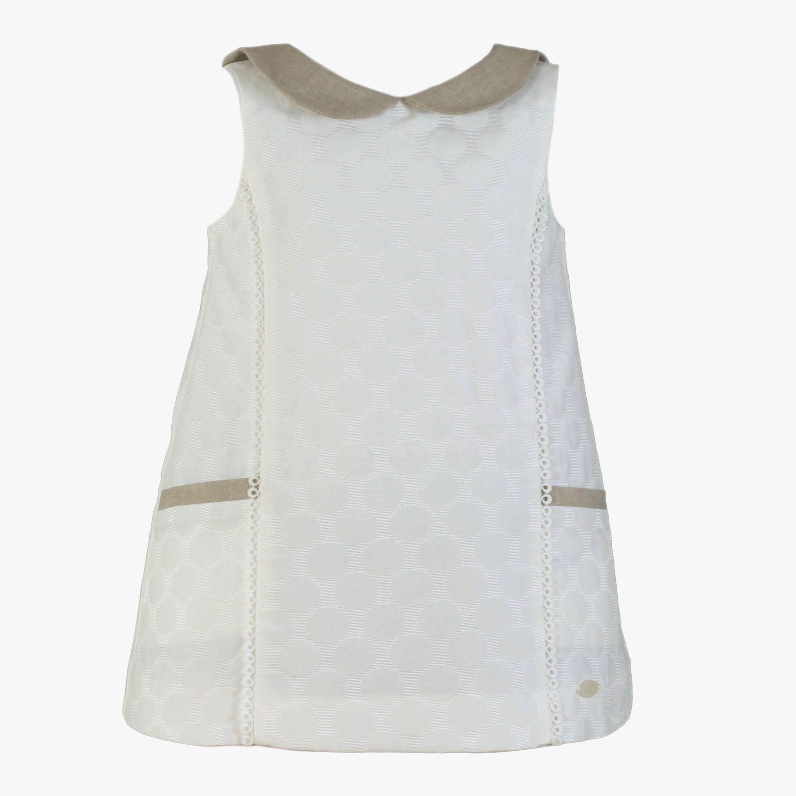 MIRANDA SS25 Cream & Beige Girls A-Line Dress - 227