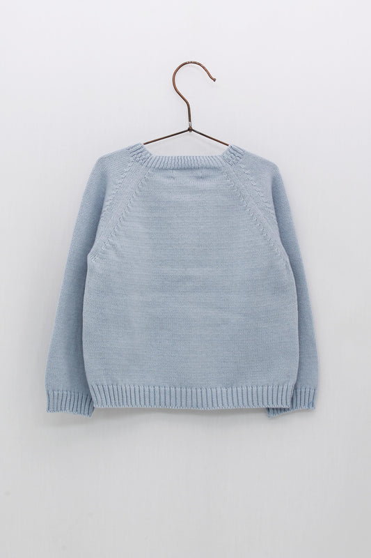 FOQUE Baby Boys Dusty Blue Helicopter Jumper - 1107