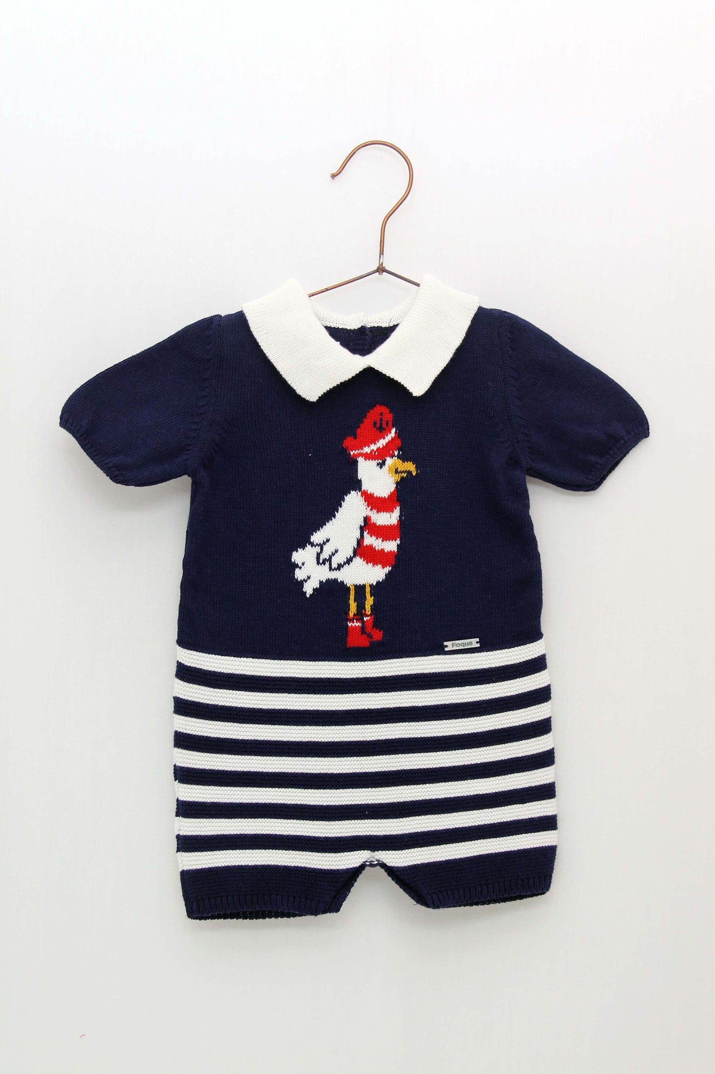 FOQUE Nico Navy Baby Boys Romper - 1932