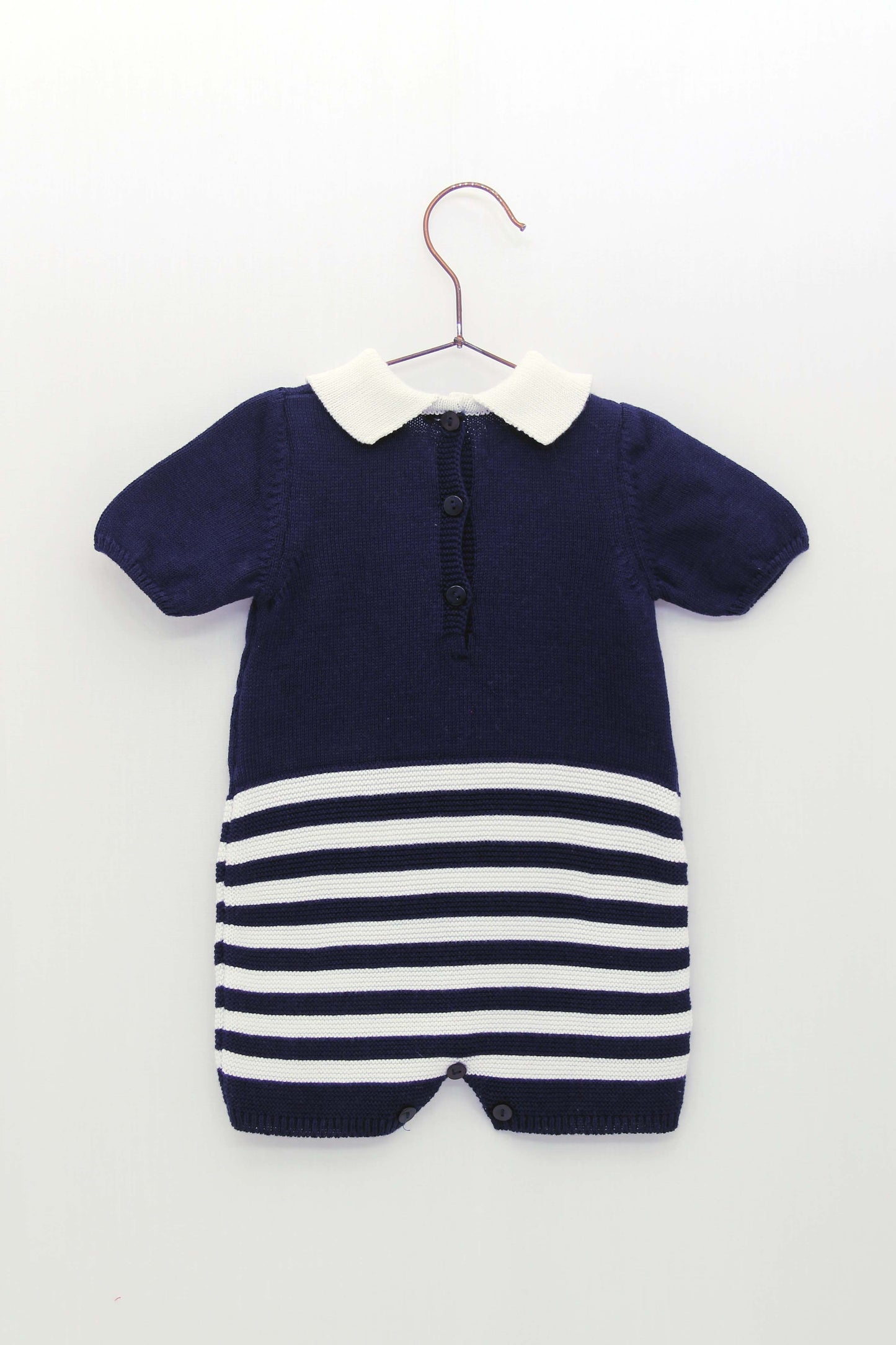 FOQUE Nico Navy Baby Boys Romper - 1932