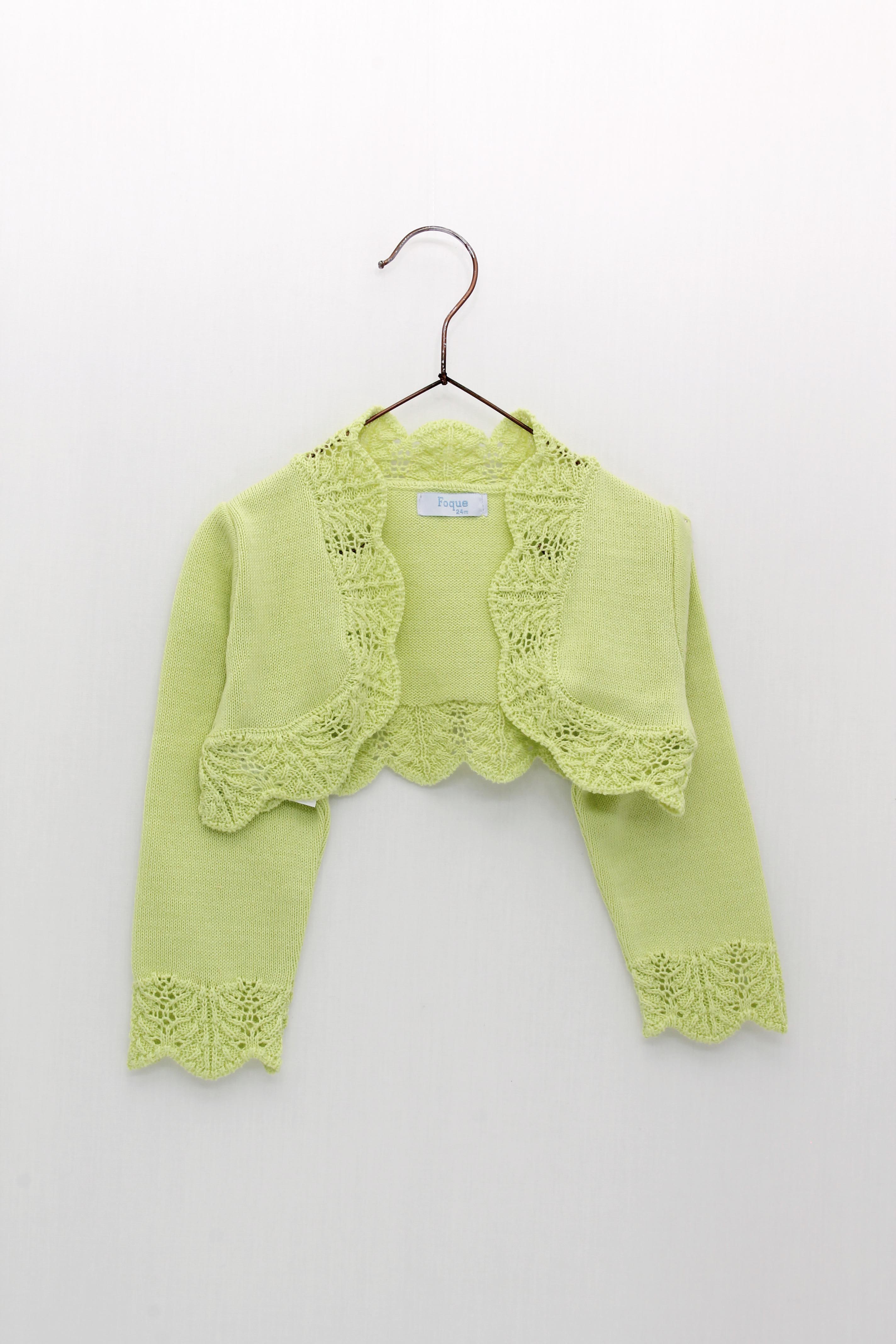 FOQUE Lorenzo Neon Baby Girls Bolero Cardigan - 1936