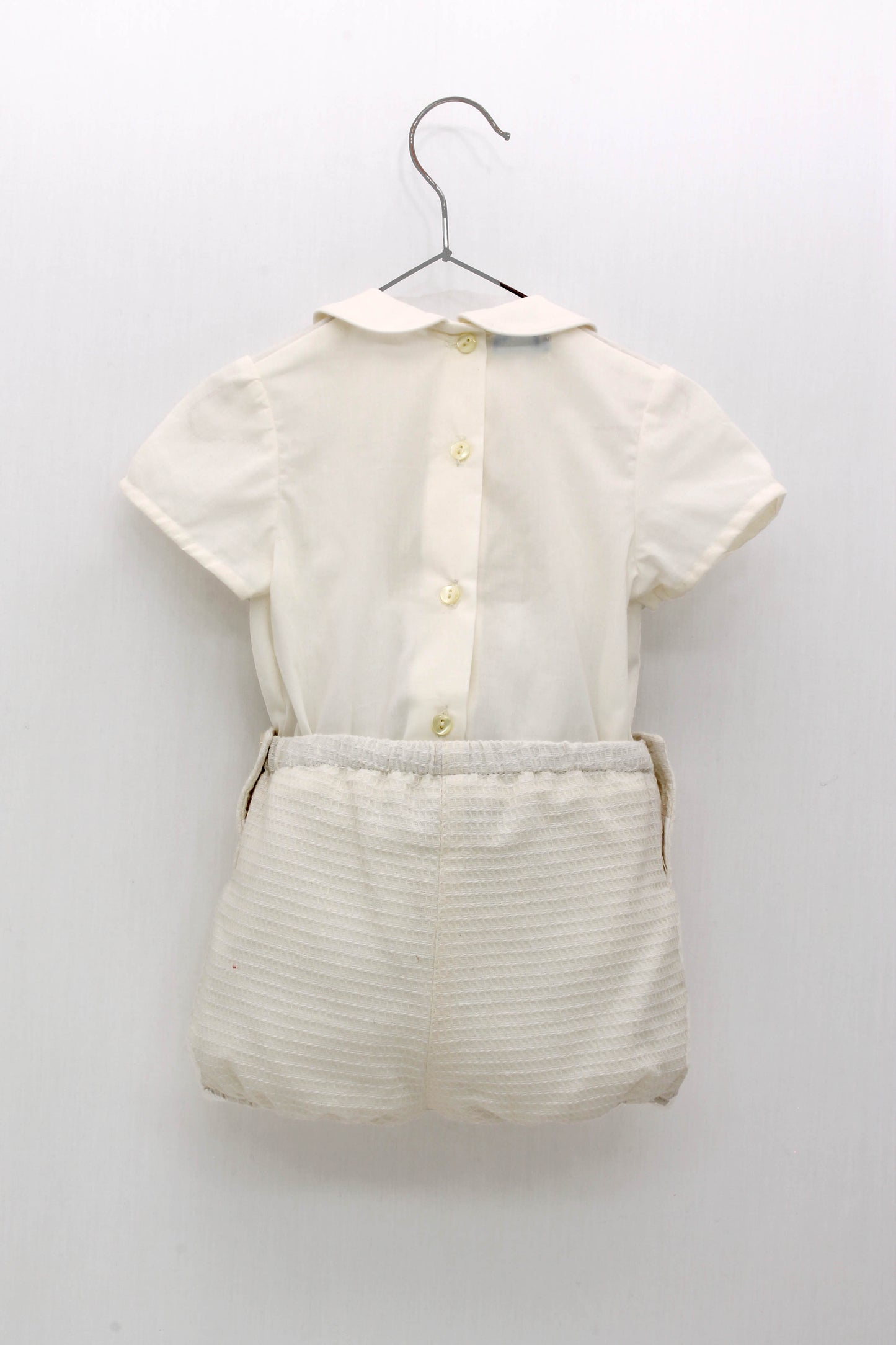 FOQUE CEREMONIA Cream Baby Boys Short Set - 4901