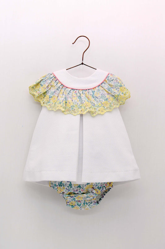 FOQUE Juliette Floral Baby Girls Dress & Knickers - 5933