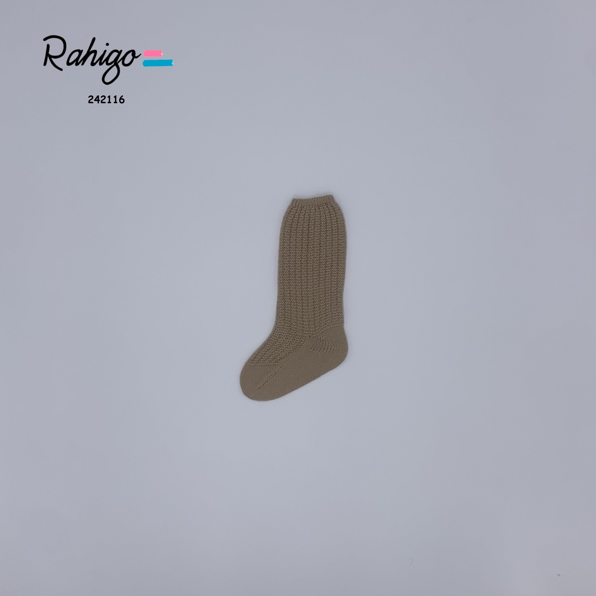 RAHIGO AW24 Camel & Cream Boys Knee Socks - CLEARANCE SALE