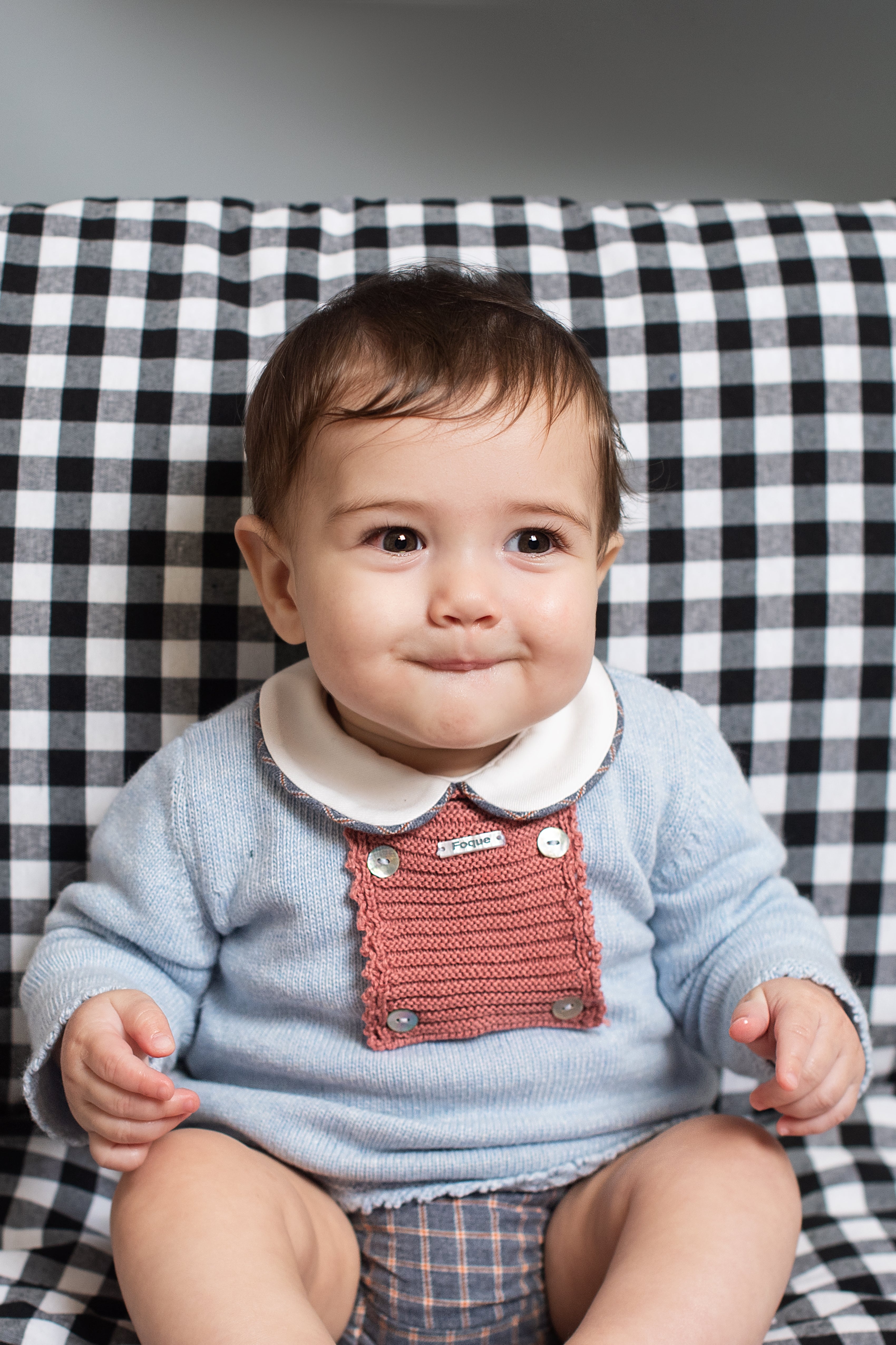 AW24 FOQUE Arcilla Sky Blue & Grey Boys Jam Pant Set - CLEARANCE SALE