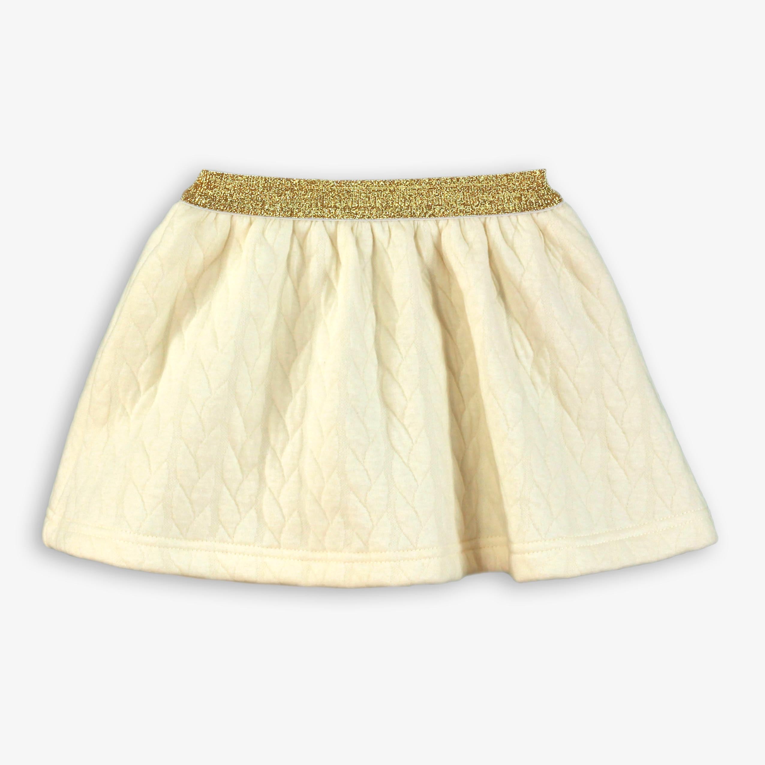 AW25 MIRANDA Cream & Grey Girls Skirt Set with Gilet - 248