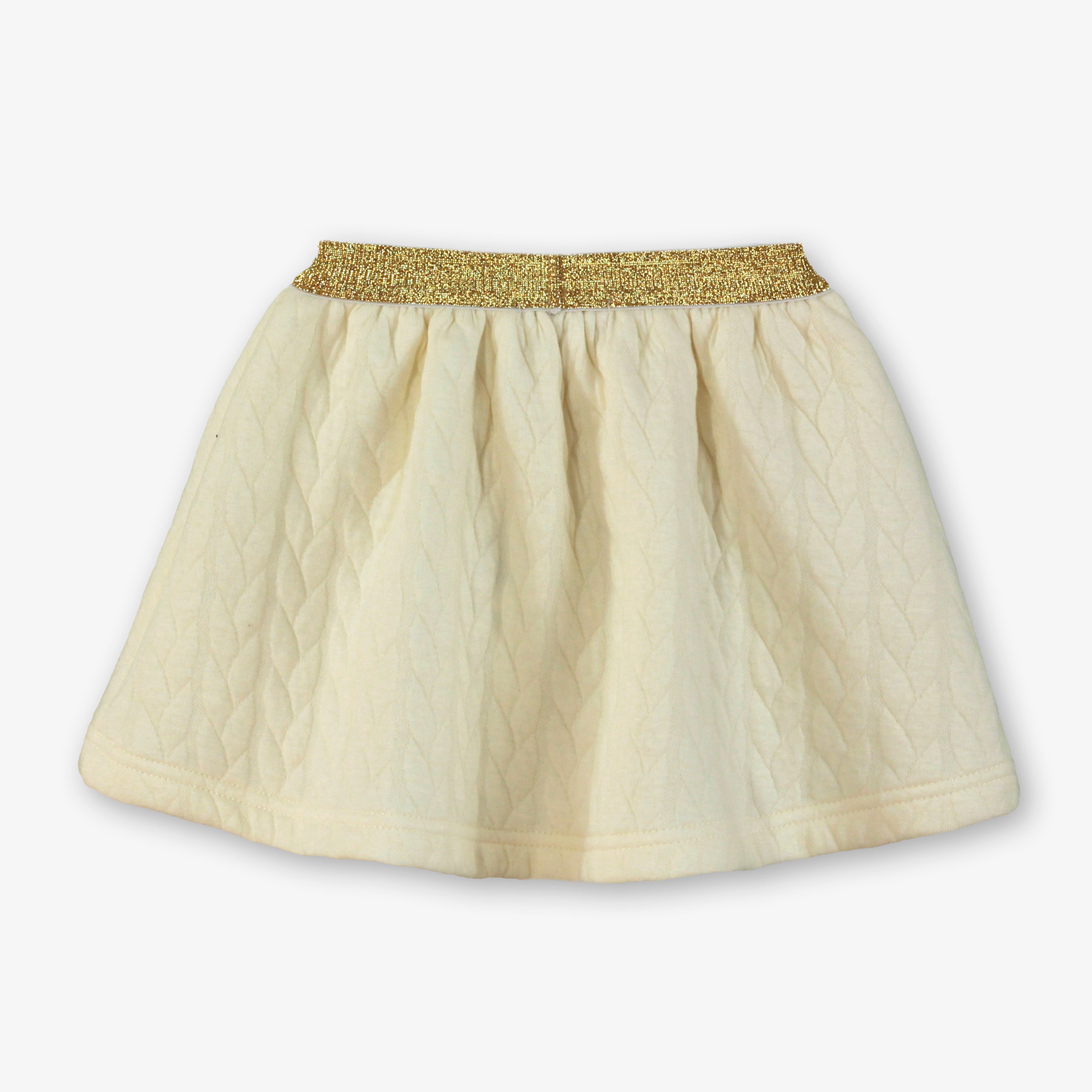 AW25 MIRANDA Cream & Grey Girls Skirt Set with Gilet - 248
