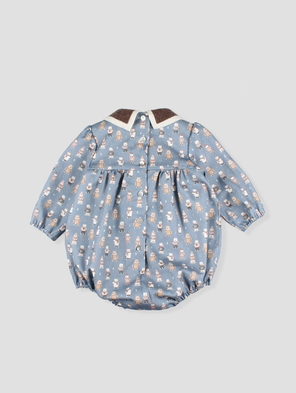 AW25 FOQUE La Cabana Boys Blue Bear Romper