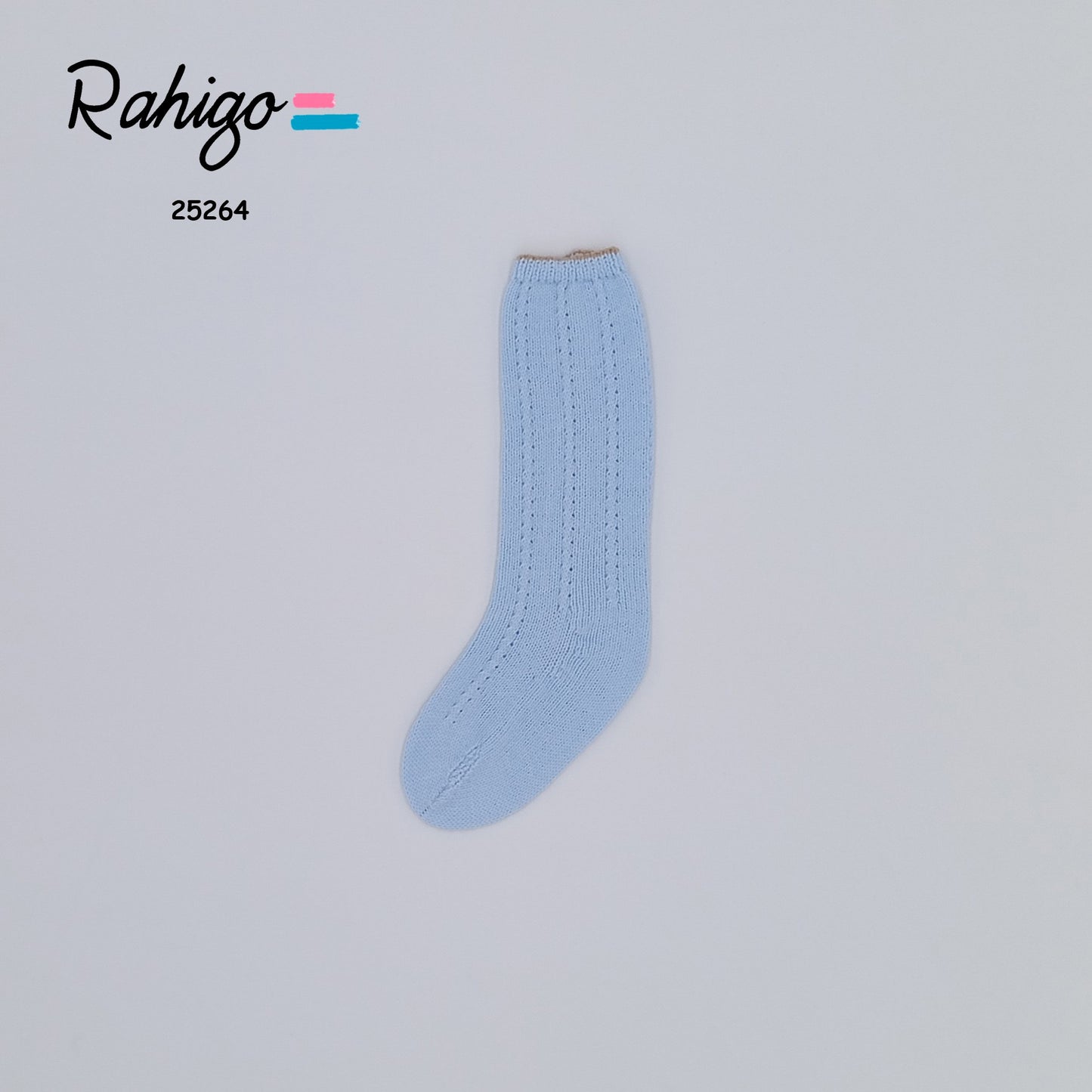 AW25 RAHIGO Blue & Camel Boys Socks - 25264