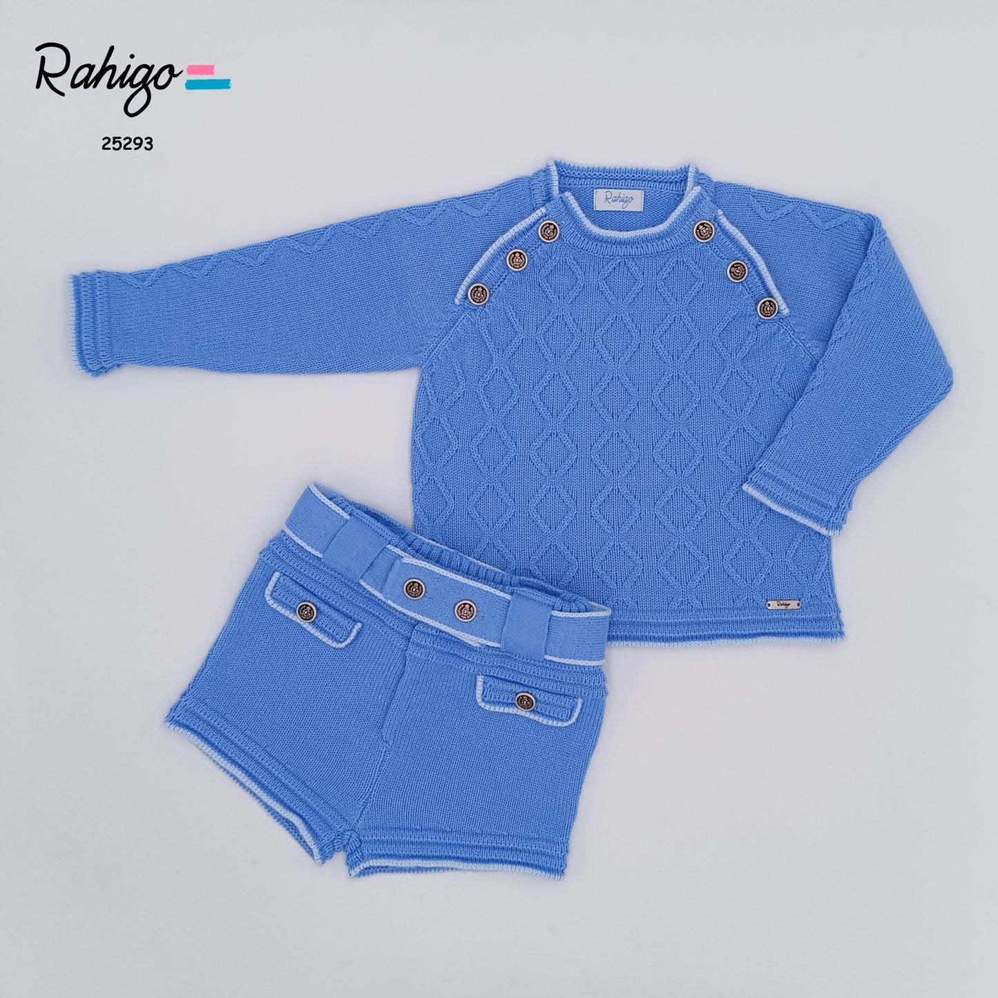AW25 RAHIGO Blue Boys Short Set - 25293
