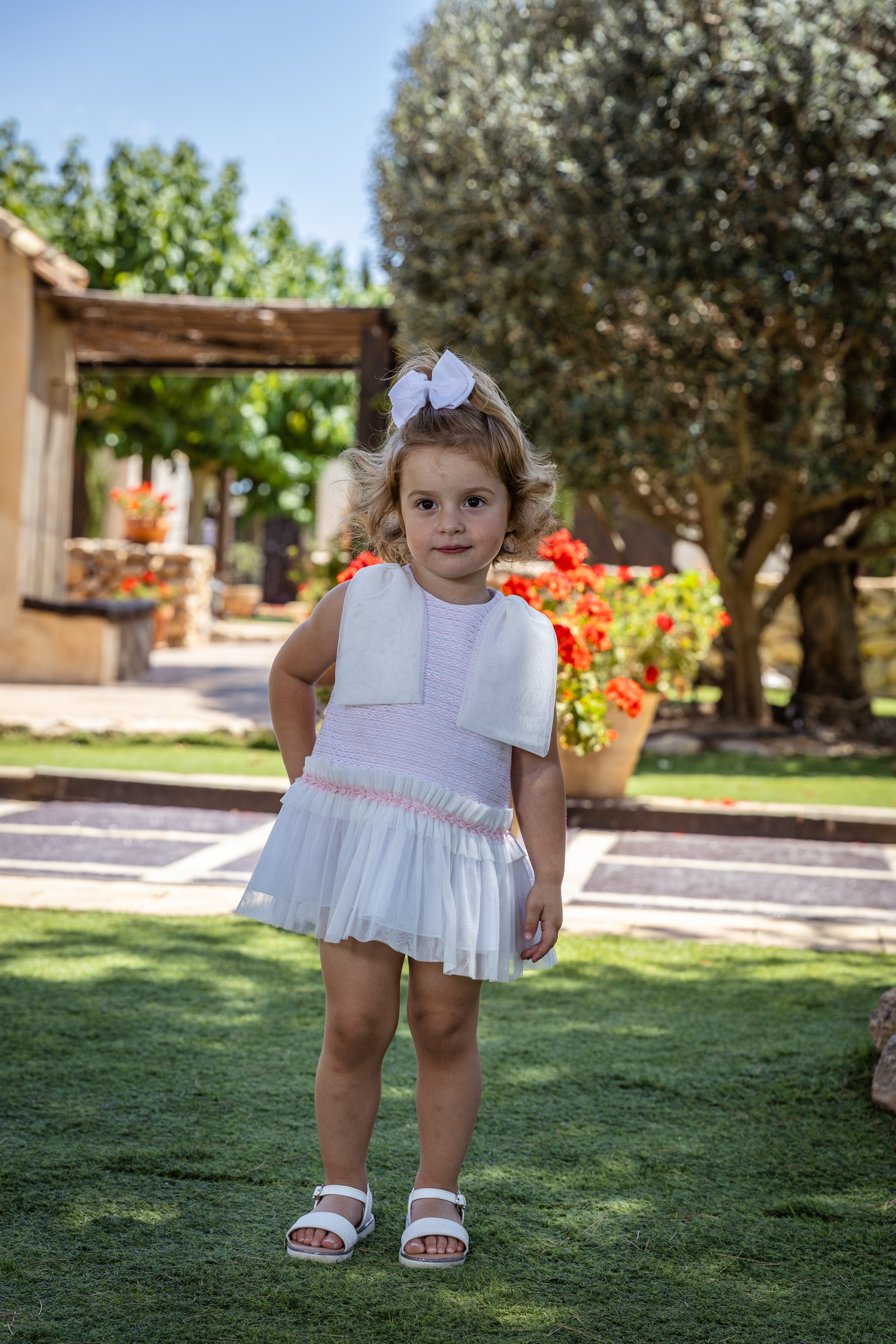 ROCHY SS25 Pink Tulle Girls Dress - 25347