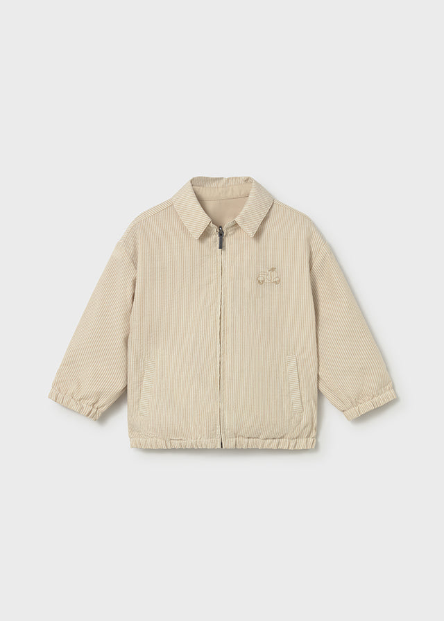 Mayoral boys mocha reversible jacket 1409 - front view