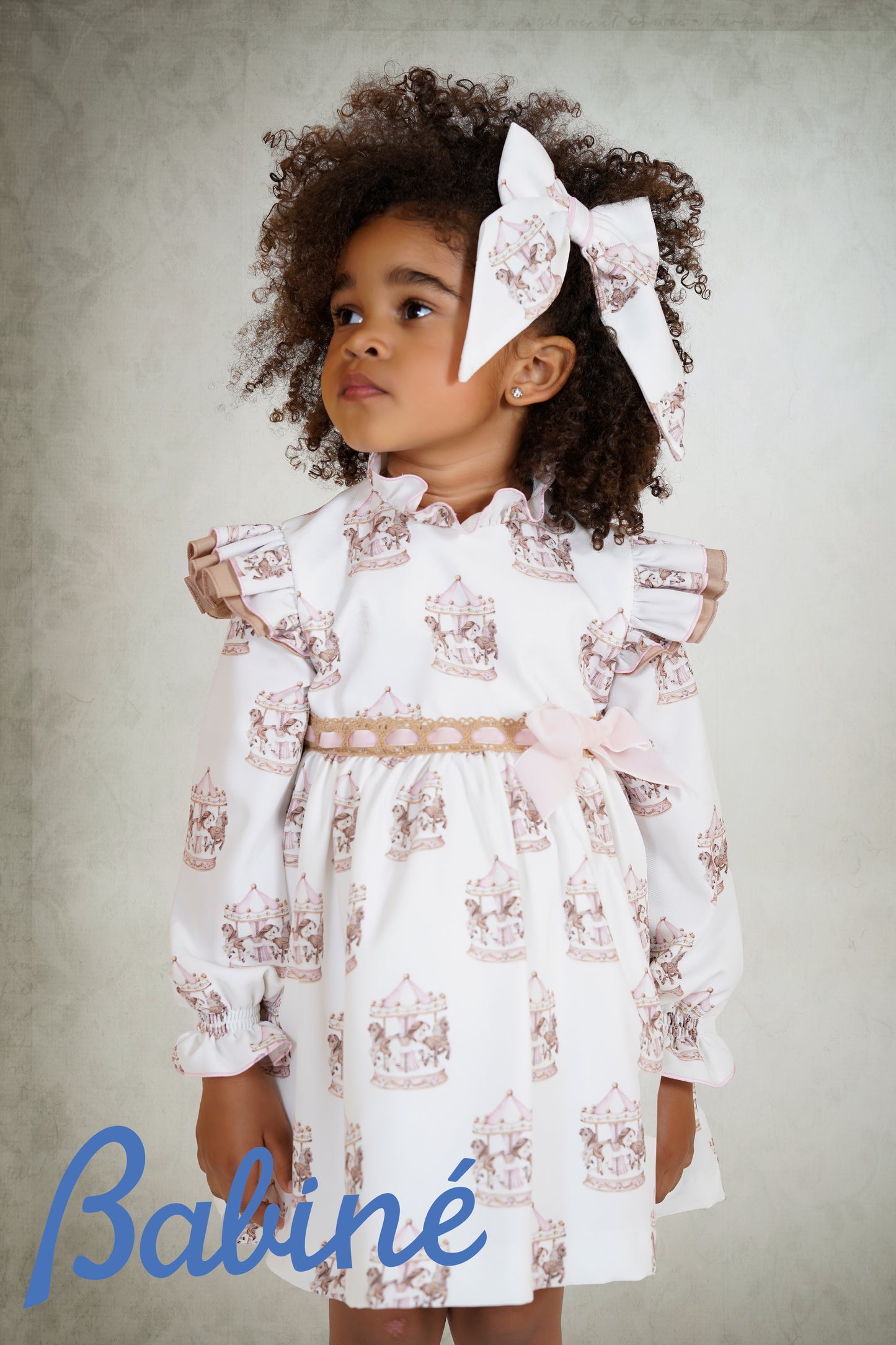 PRE ORDER AW25 BABINE Carousel Girls Pink Dress - 2612817
