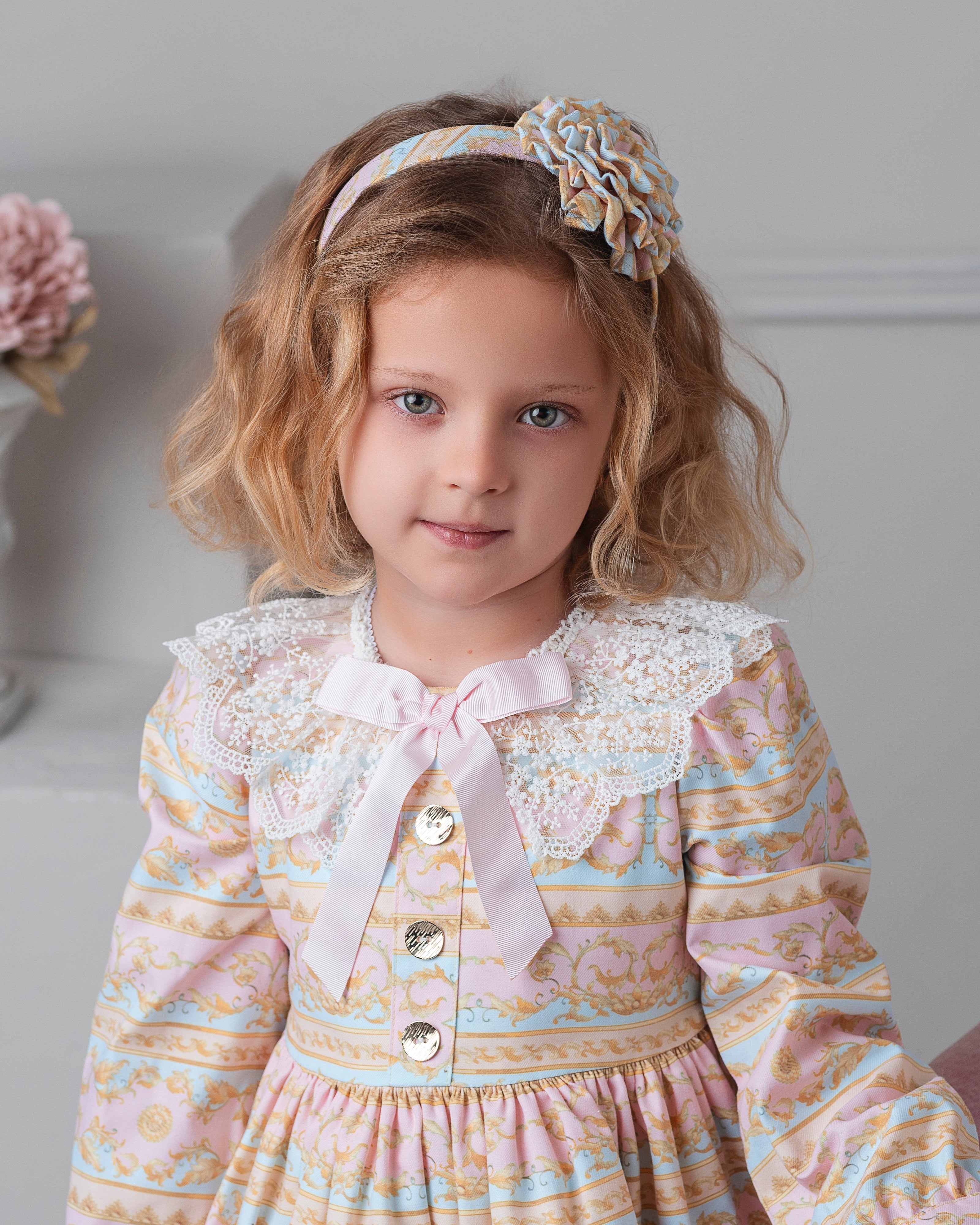 AW25 ROCHY Rococo Girls Pink & Blue Headband - 26786
