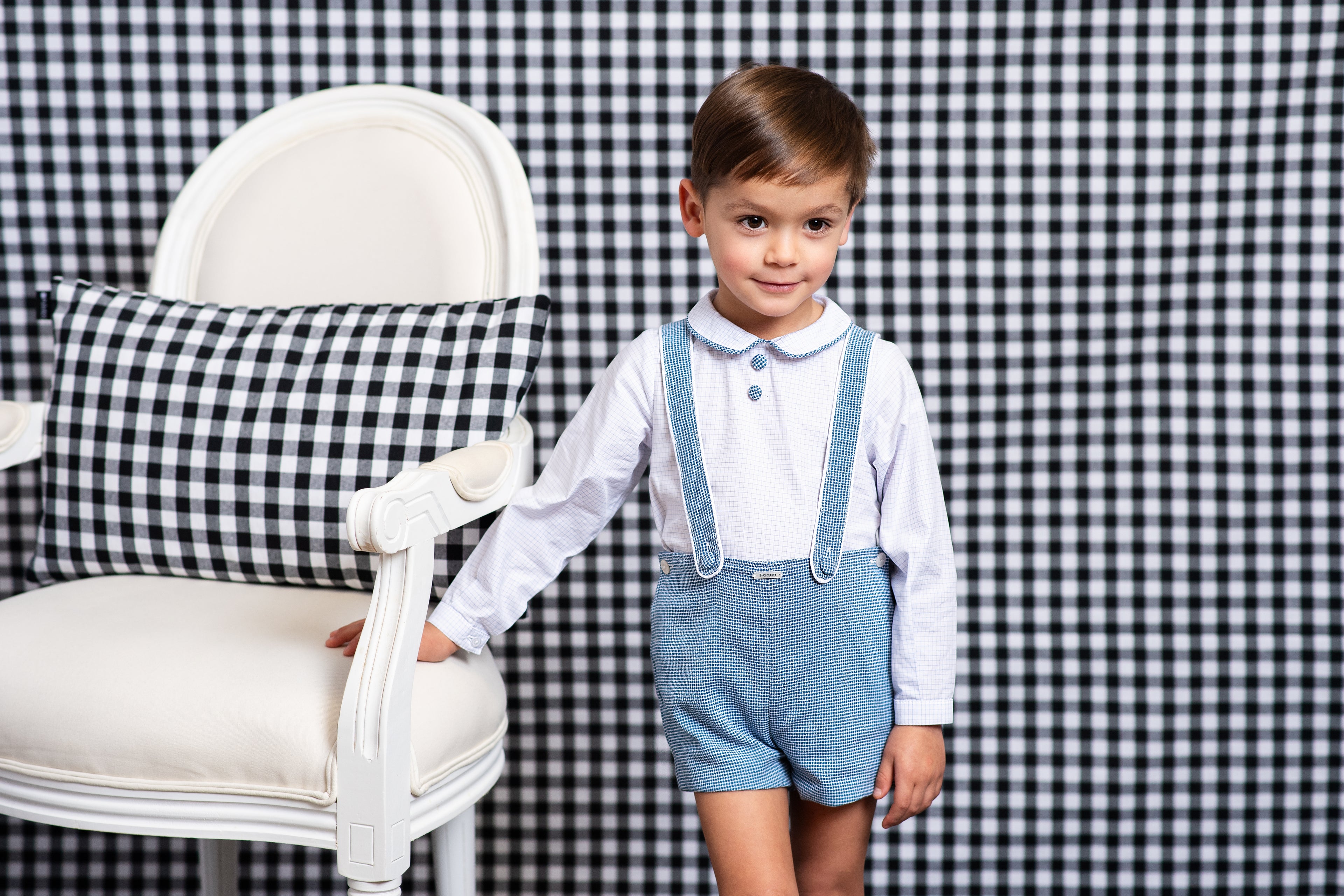 AW24 FOQUE Klein Light Blue Boys Short Set - CLEARANCE SALE