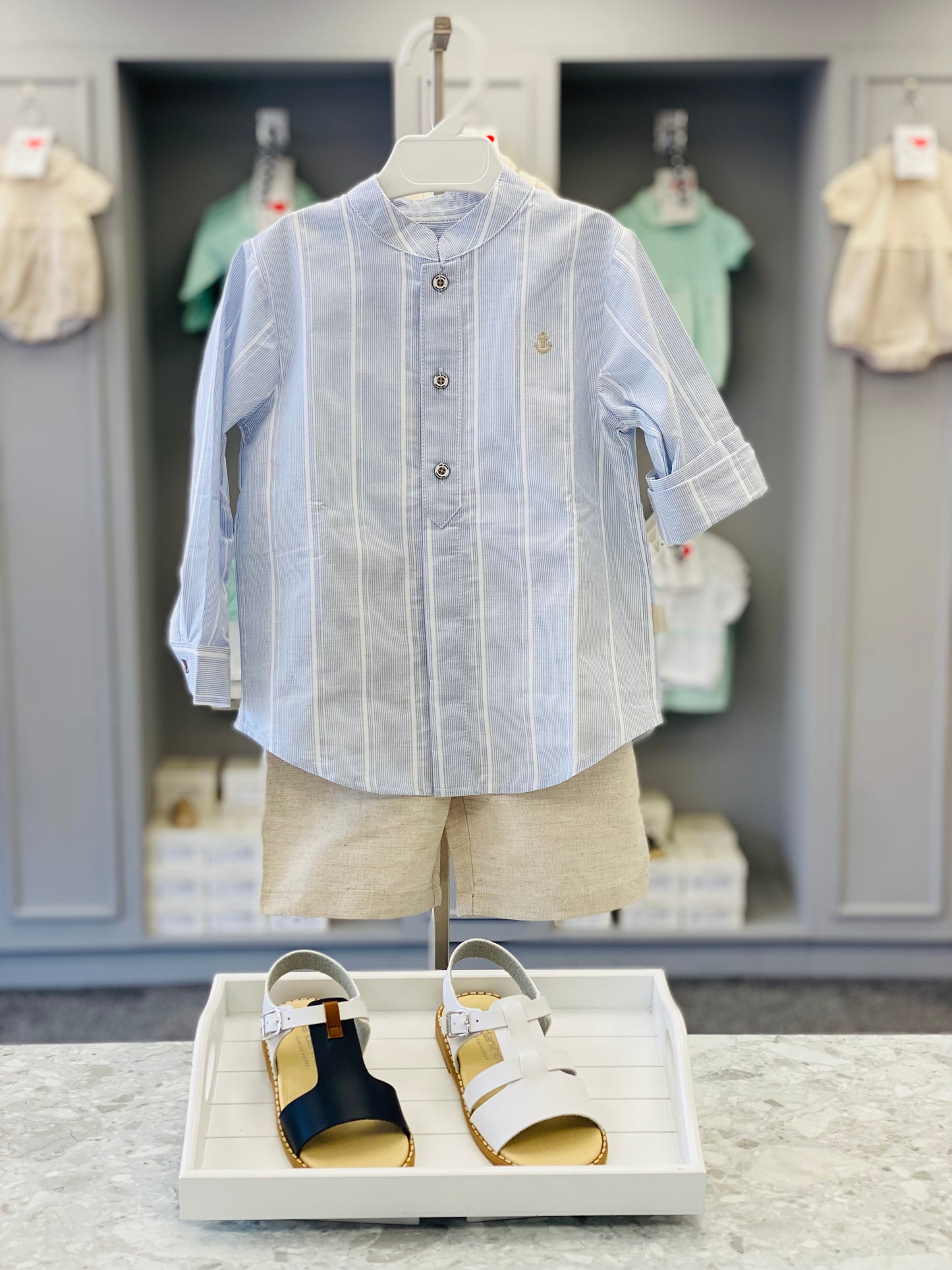 TUTTO PICCOLO SS25 Montpellier Boys Porcelain Short Set