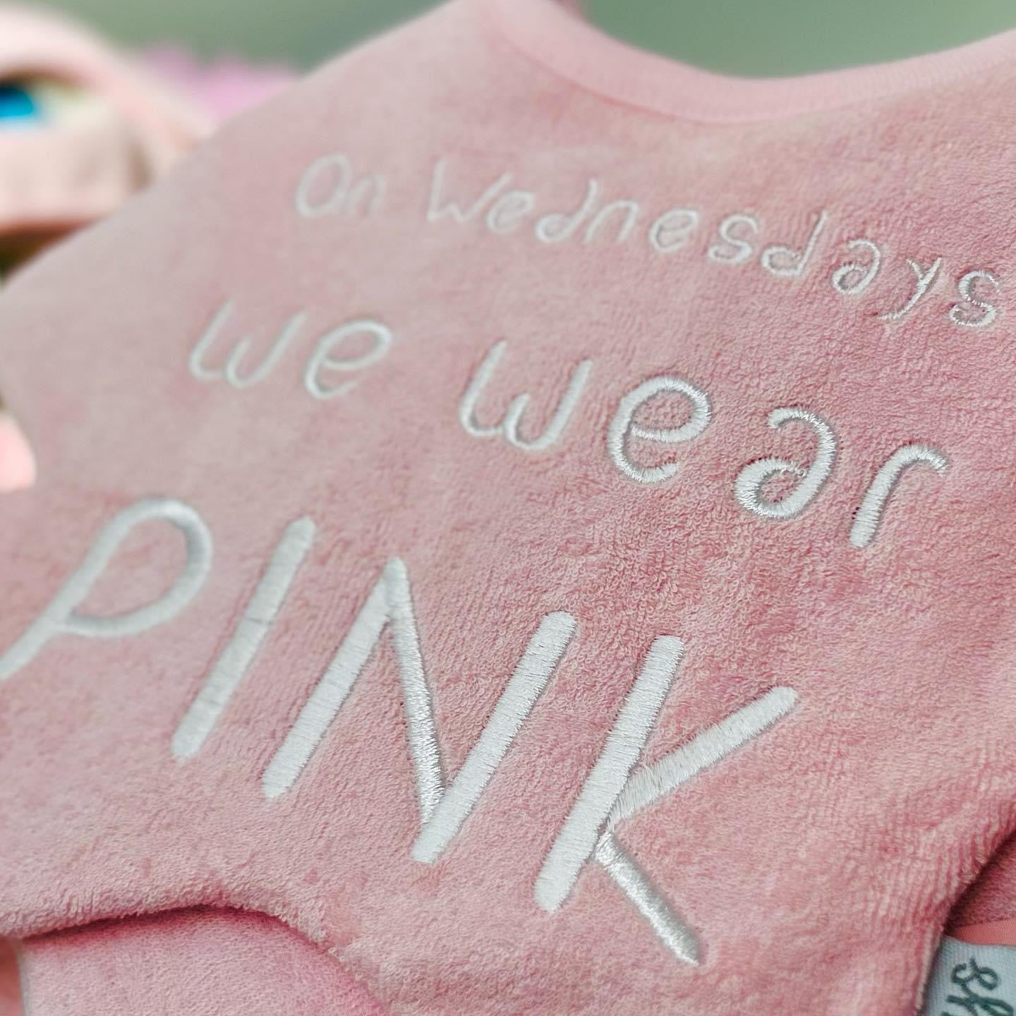 DRIBBLE DAYS On Wednesdays We Wear Pink Dribble Bib