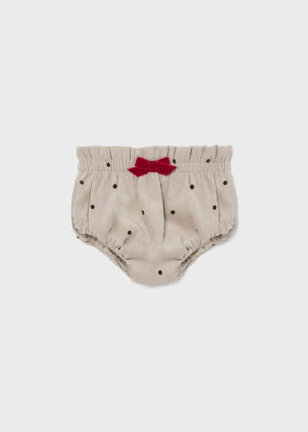 MAYORAL Girls Red & Beige Jam Pant Set - CLEARANCE SALE