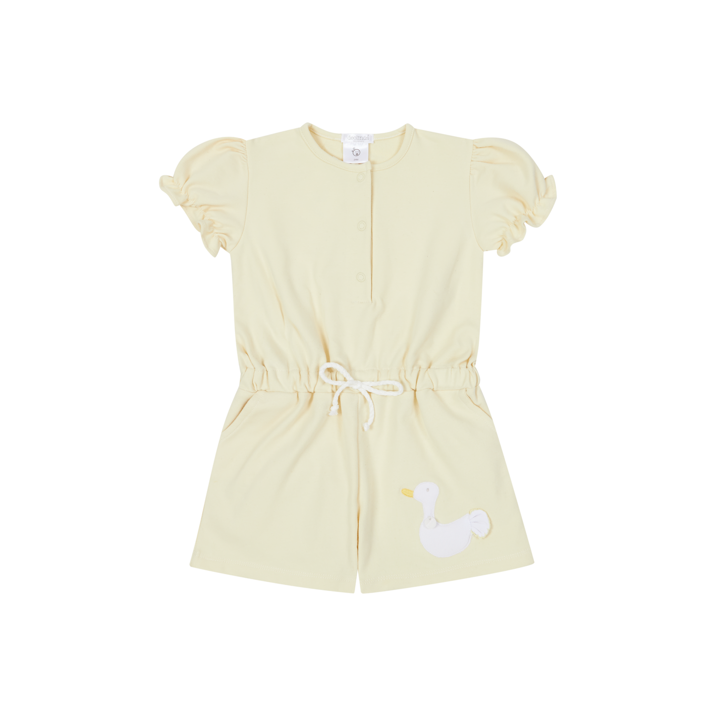 Deolinda Donnie girls lemon duck playsuit