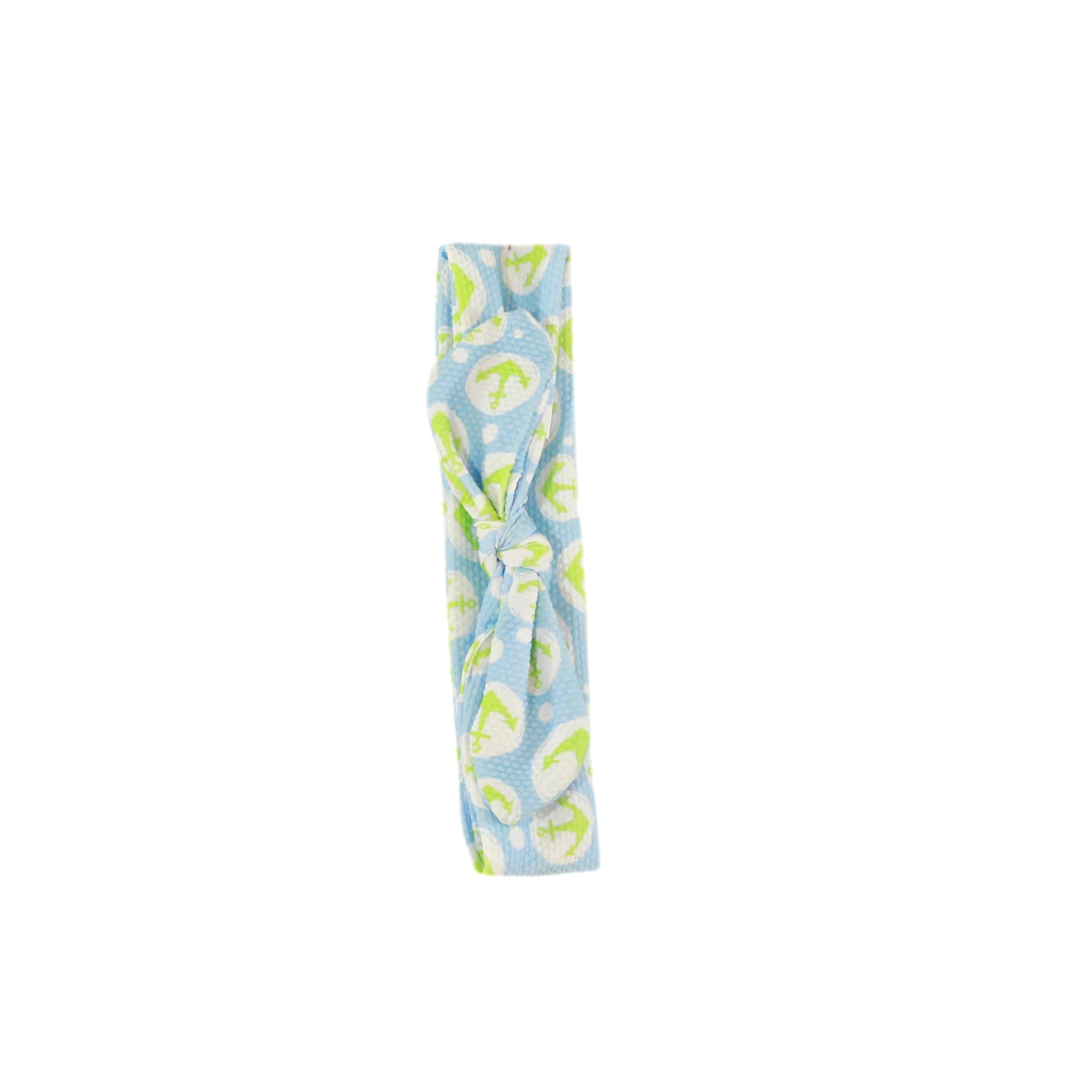 MIRANDA Anchor Blue & Green Girls Headband - 417