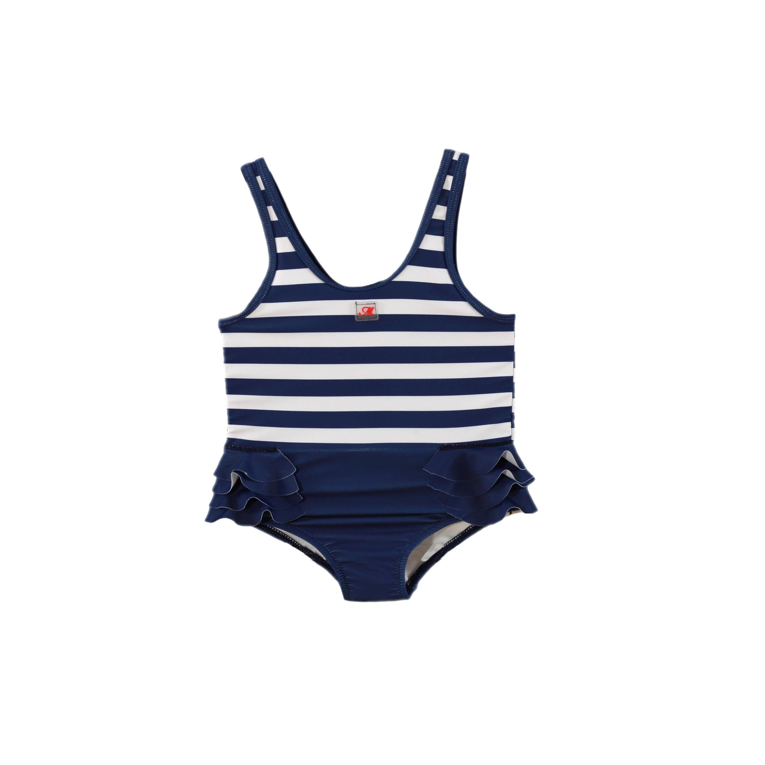MIRANDA Sailor Navy Stripe Girls Swimsuit - 421B