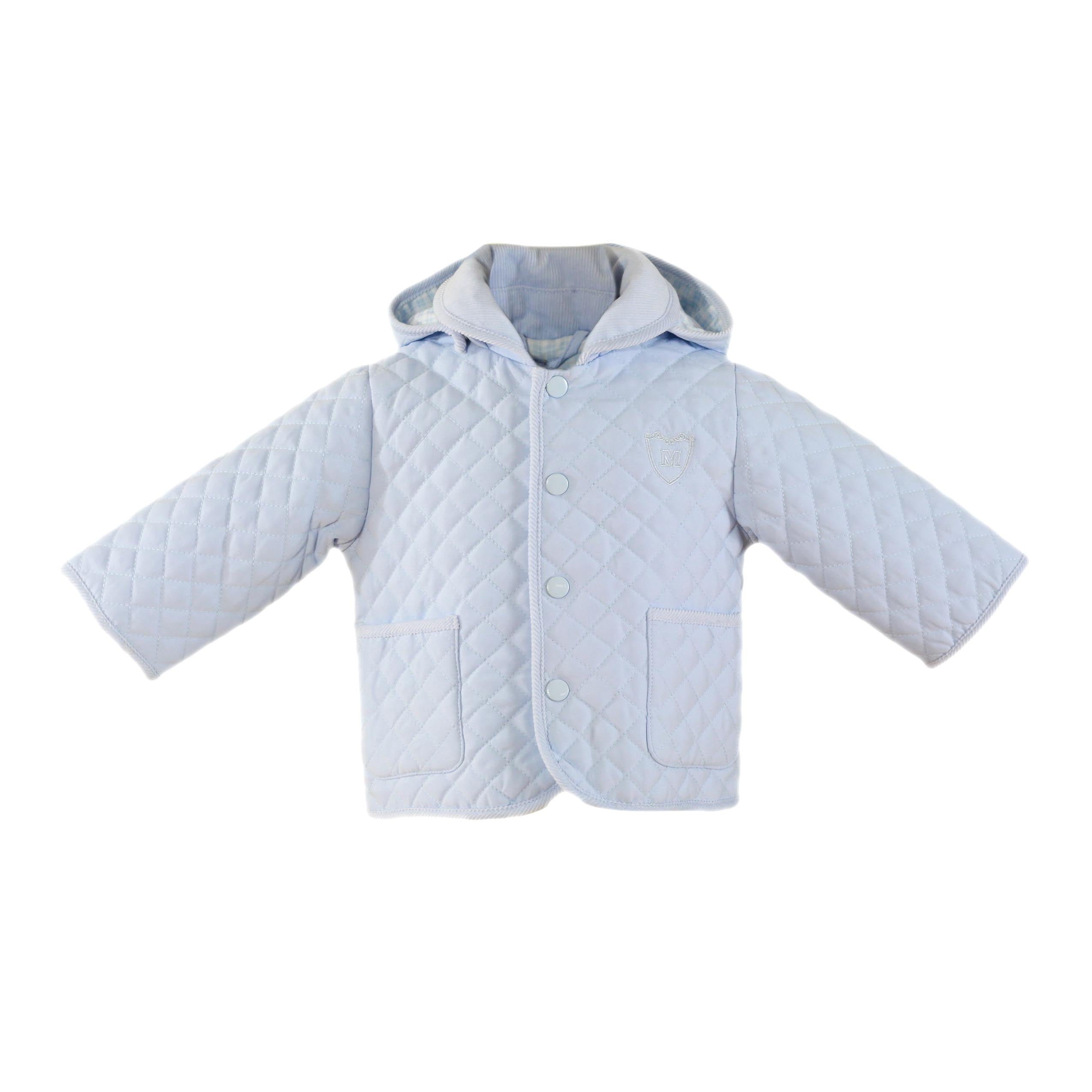 MIRANDA Blue Baby Boys Quilted Coat - 049