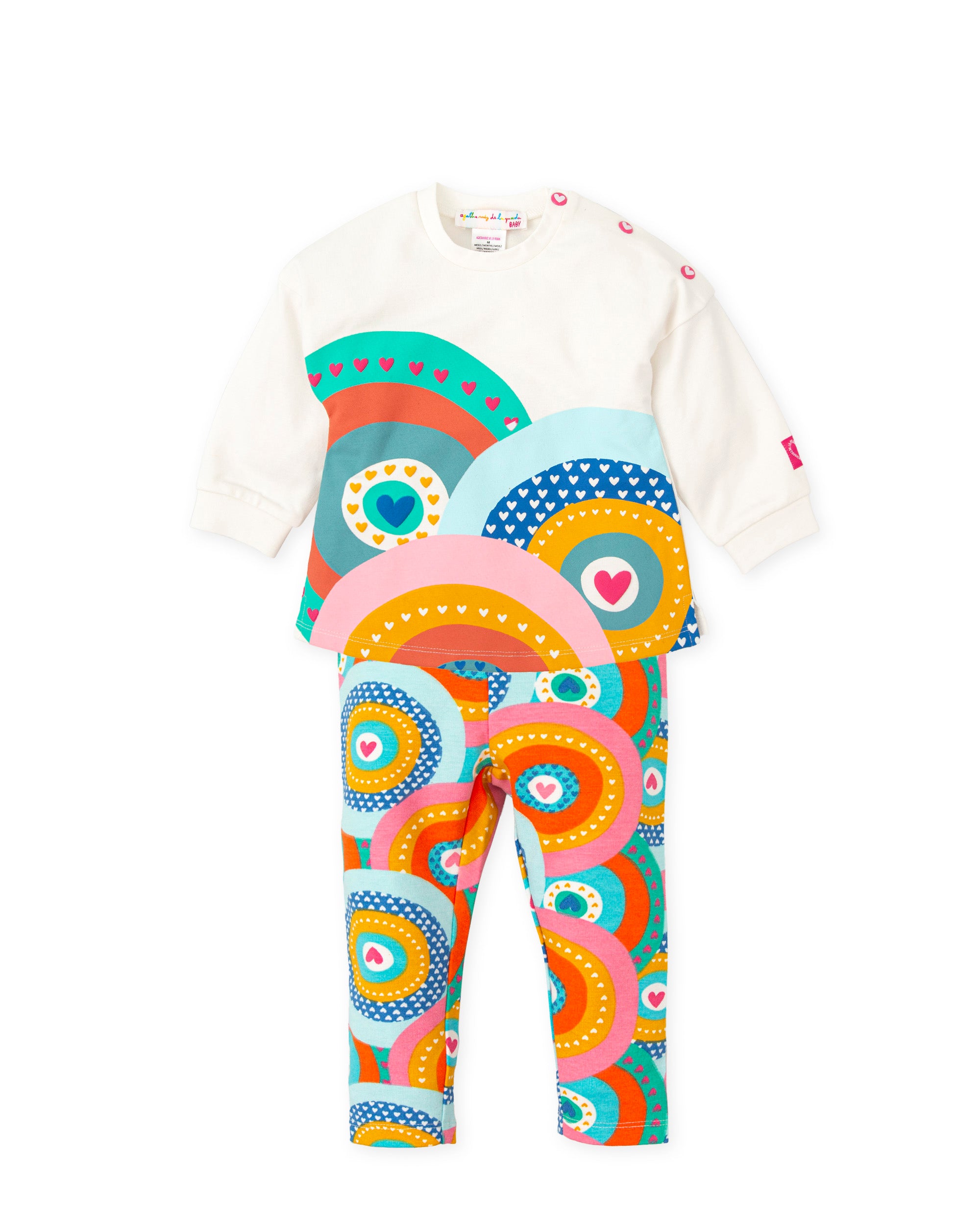 AGATHA RUIZ DE LA PRADA AW24 Balls Girls Multicolour Leggings Set - CLEARANCE SALE