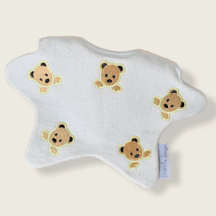 DRIBBLE DAYS Teddy Cream Dribble Bib