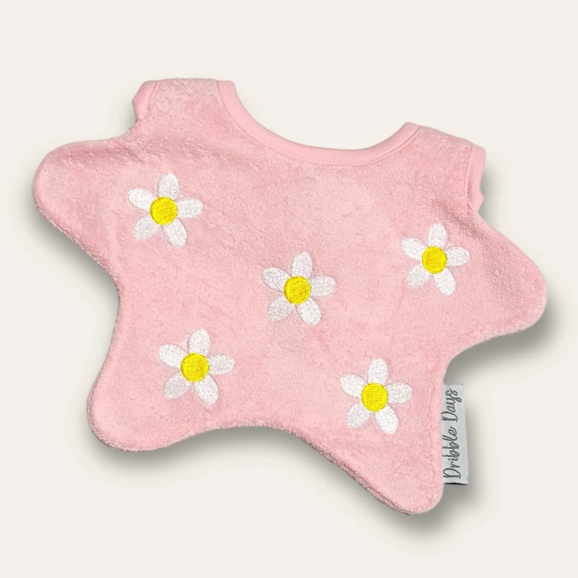 DRIBBLE DAYS Daisy Pink Dribble Bib