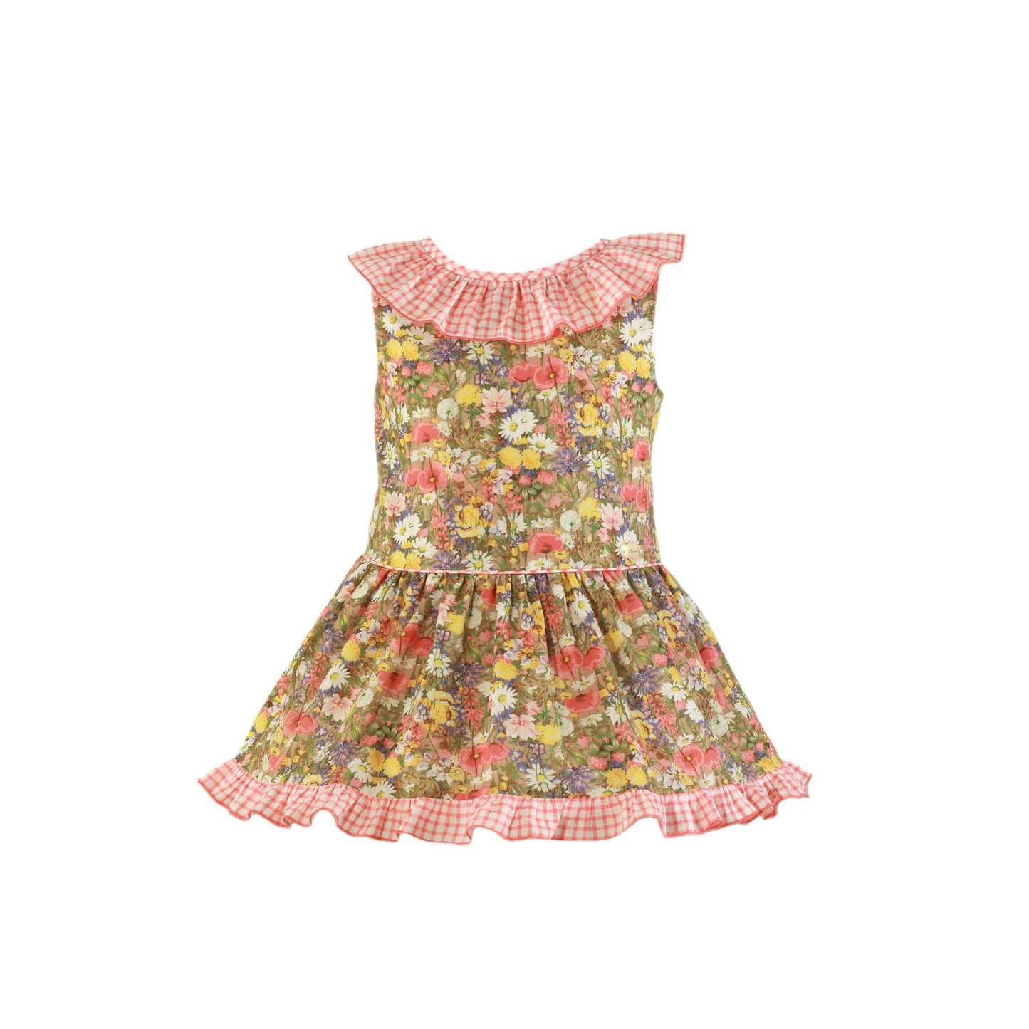 MIRANDA Coral Girls Floral Dress - 602