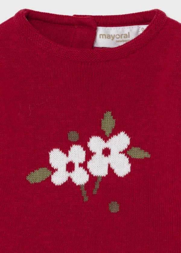 MAYORAL Girls Red & Beige Jam Pant Set - CLEARANCE SALE