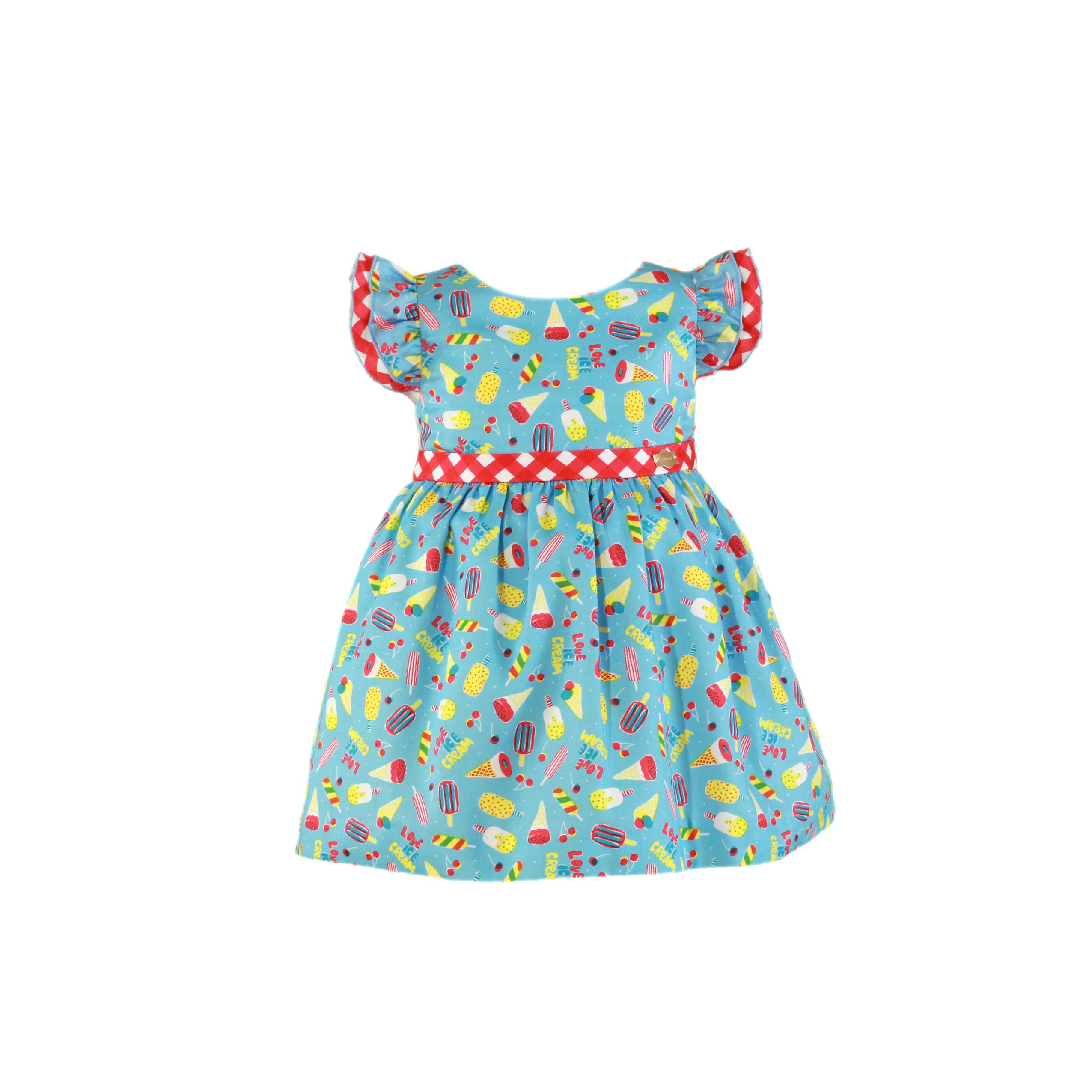 MIRANDA Ice Lolly Print Blue Girls Dress - 630V