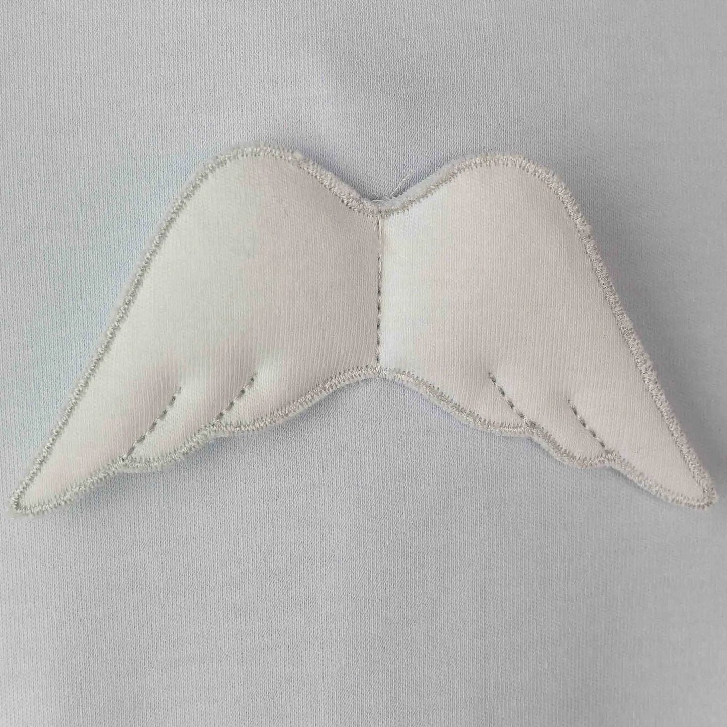 BABY GI Angel Wings Blue Boys Peter Pan Collar Cotton Babygrow