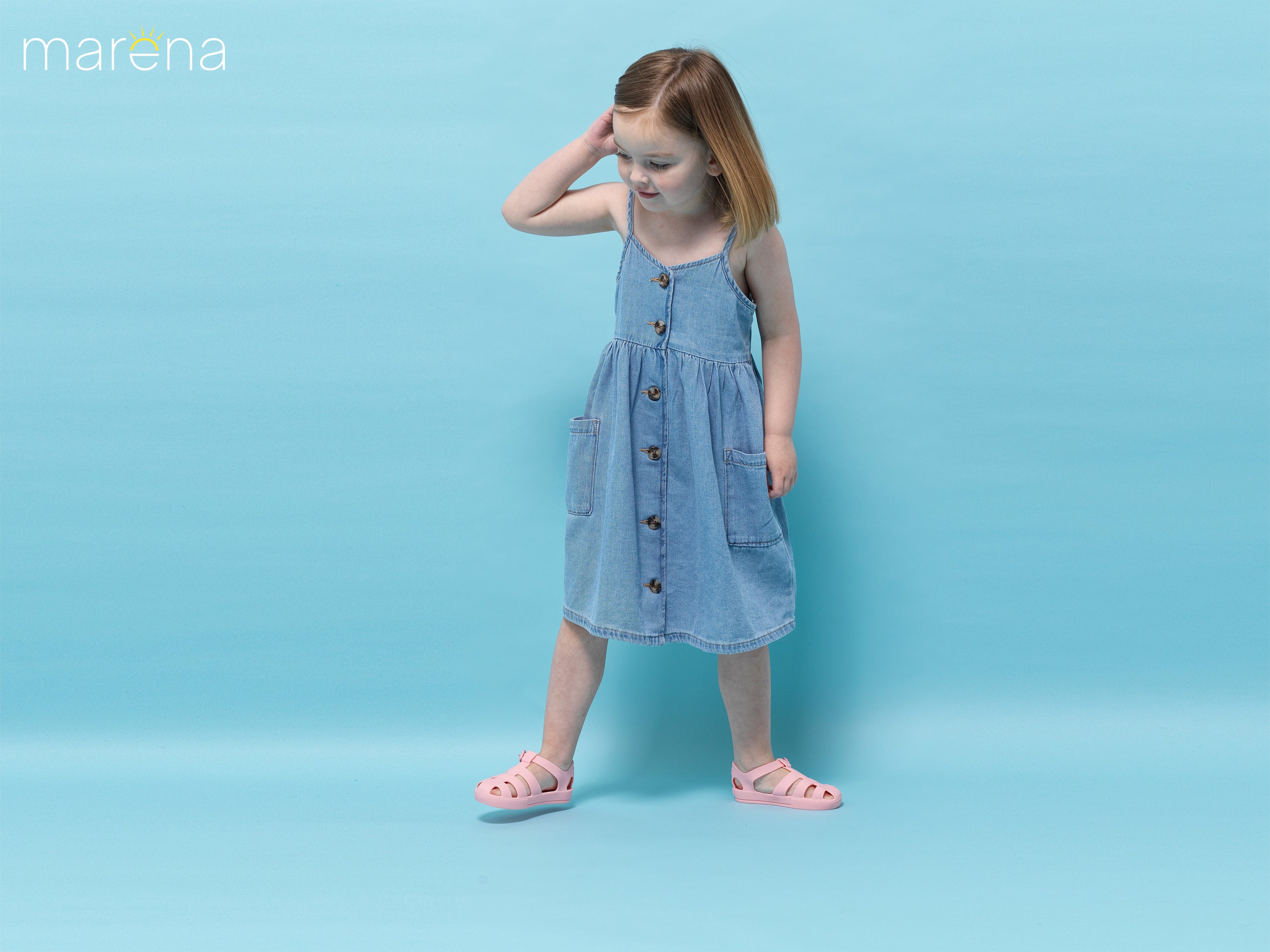 MARENA Monaco Matt Pink Jelly Shoes