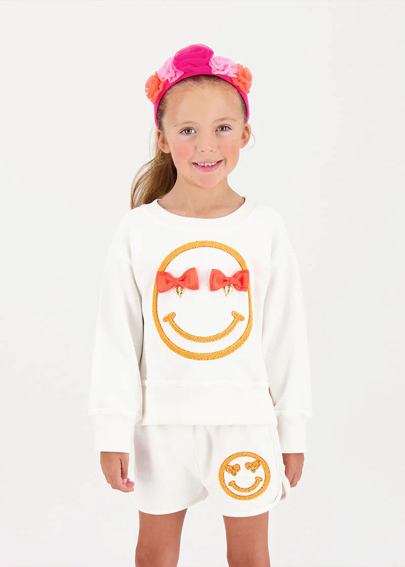 ANGELS FACE SS24 Smile Girls Snowdrop Short Set - CLEARANCE SALE