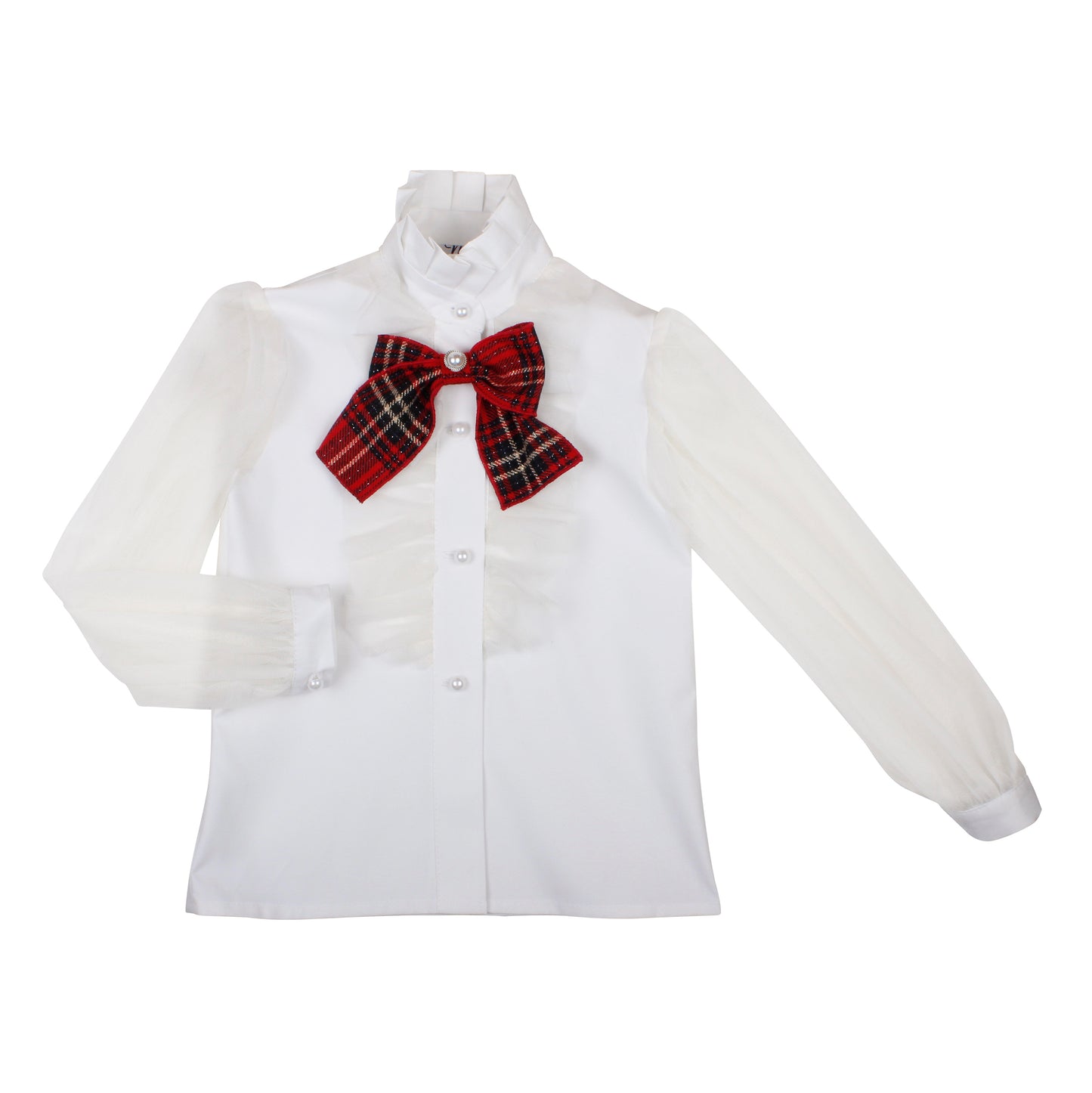 NAXOS AW24 Red Tartan Girls Skirt Set - 7452